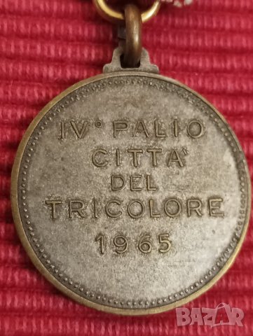 Италянски медал 1965 година. , снимка 4 - Антикварни и старинни предмети - 44033364