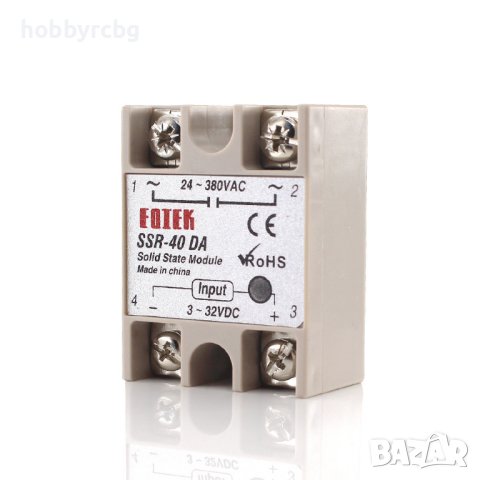Солид стейт реле 3-32VDC товароносимост 40А 24-380 VAC, снимка 2 - Друга електроника - 40679970