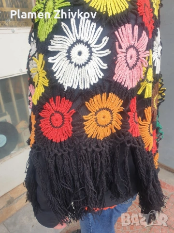 плетен дамски шал / голям /, снимка 6 - Чанти - 53095166