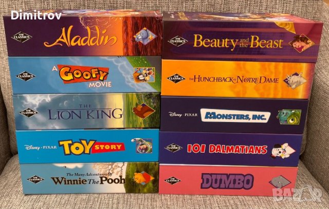 Колекция плюшени играчки "Disney plush in VHS Box" - нови неотваряни