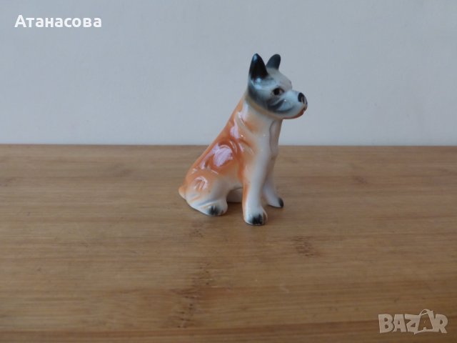 Немска порцеланова фигура Куче 80-те г статуетка, снимка 5 - Статуетки - 43643524
