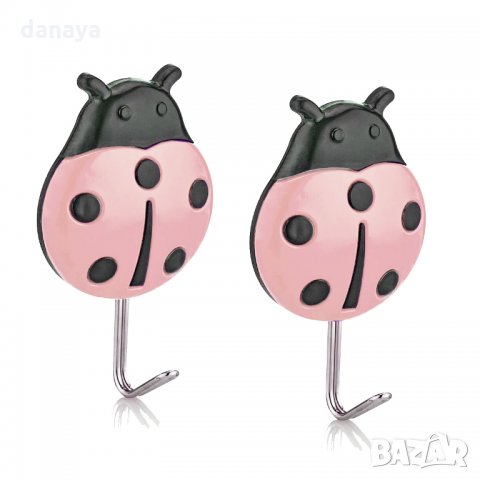 895 Лепящи се закачалки калинки 2бр в комплект закачалка калинка, снимка 4 - Закачалки - 33078519