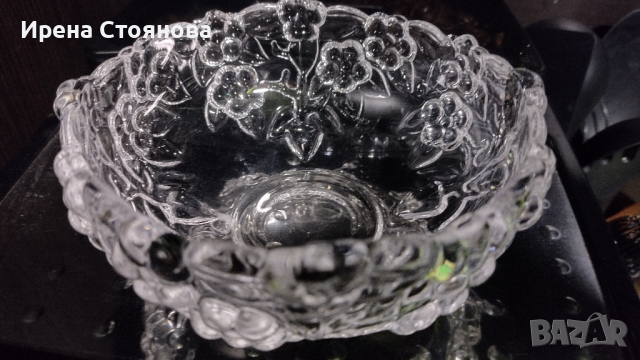 Кристален сет Walther Glas, Karmen. 
5 чаши за чай/кафе и купичка, снимка 1