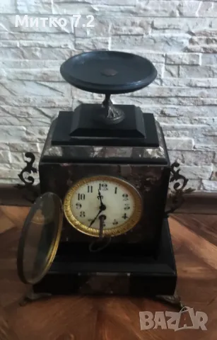 Френски каминен часовник, снимка 8 - Антикварни и старинни предмети - 48462179