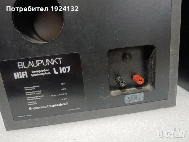 Blaupunkt L-107, снимка 9 - Тонколони - 53074918