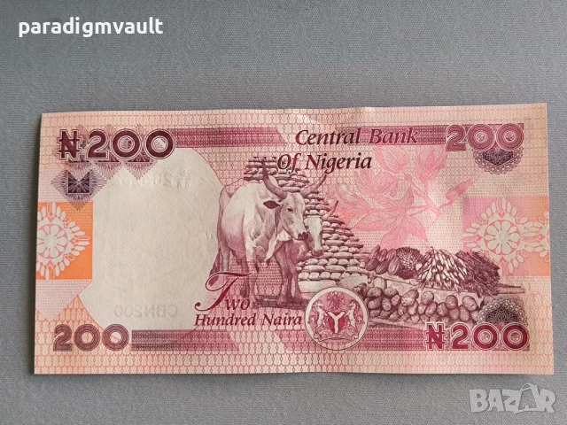 Банкнота - Нигерия - 200 найра UNC | 2023г., снимка 2 - Нумизматика и бонистика - 51023317