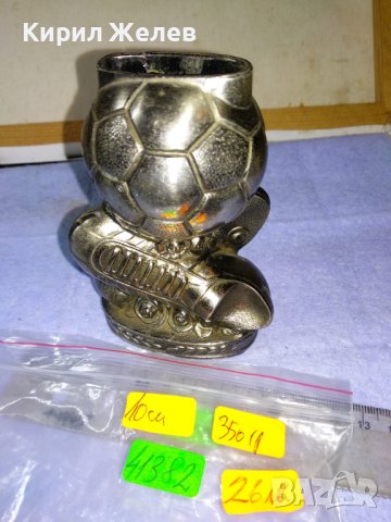 ШАМПИОНСКА ФУТБОЛНА КОЛЕКЦИОНЕРСКА ФИГУРАЛНА МЕТАЛНА НАСТОЛНА ПОСТАВКА За ЗАПАЛКА 41382, снимка 2 - Колекции - 43887928