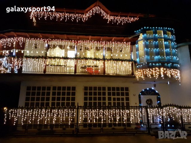 LED Висулка в Два цвята Топъл и студено Бял Цвят 3х70см Пост.Светещо, снимка 1 - Лед осветление - 38504950