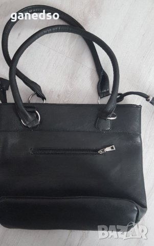 Нова,черна дамска чанта с две отделения с цип , снимка 2 - Чанти - 35448807