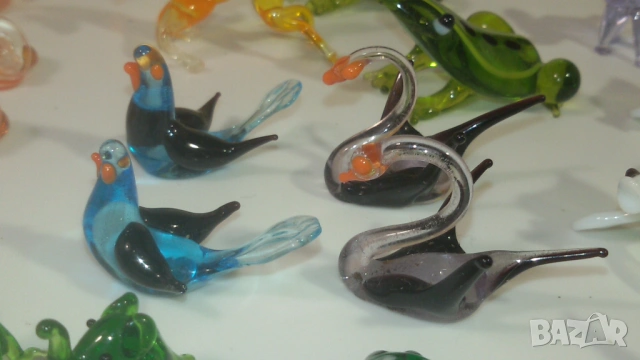 Лот миниатюрни стъклени животни и ябълка, снимка 10 - Колекции - 53358990