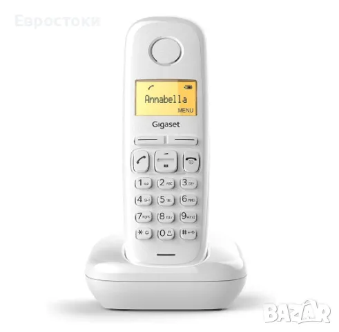 Безжичен телефон Gigaset A170, DECT стационарен телефон, подходящ за слухови апарати, снимка 1