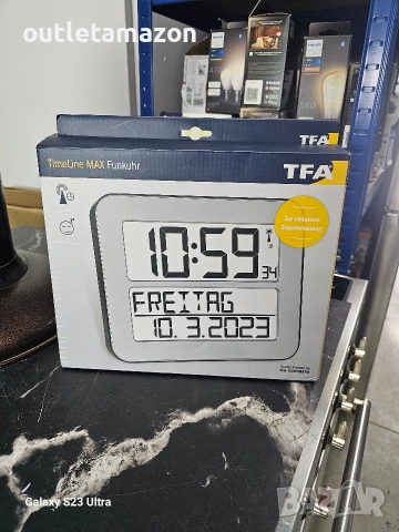 Дигитален стенен часовник с радиоуправление за възрастни с ден от седмицата и дата   , снимка 5 - Друга електроника - 52835233