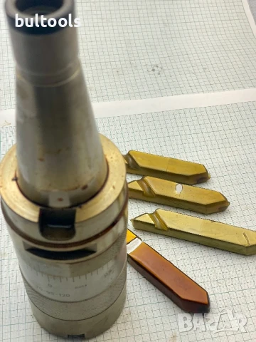 Швейцарска микрометрична глава ISO-40, снимка 6 - Други машини и части - 50481448