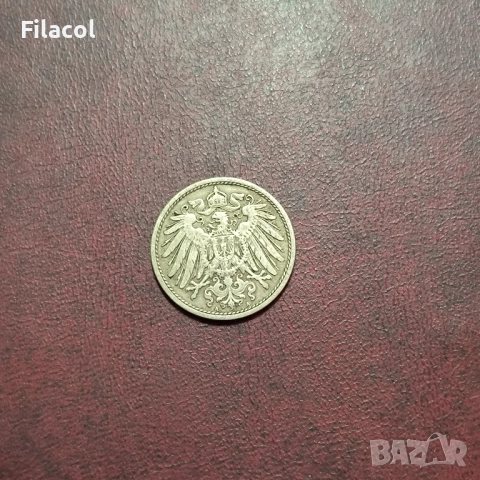 Германия империя 10 пфенига 1903 г. МД 'A' - Берлин, снимка 2 - Нумизматика и бонистика - 52773918