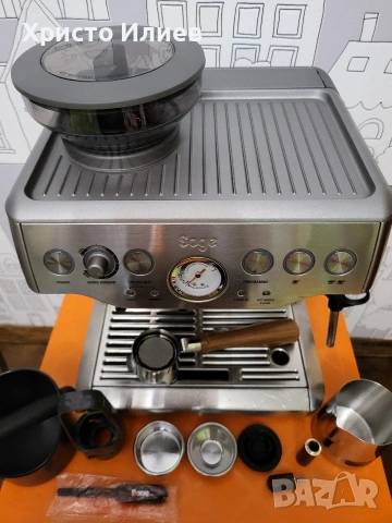 Еспресо машина SAGE Barista Express Кафемашина с кафемелачка, снимка 6 - Кафемашини - 53462949