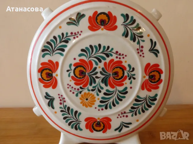 Унгарска порцеланова бъклица бардуче павурче Холохаза 1970 г , снимка 8 - Антикварни и старинни предмети - 47476783