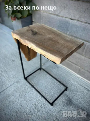 Ръчно изработена маса ✔️Маса за кафе ✔️Нощно шкафче ✔️Индустриални мебели, снимка 2 - Маси - 47948757