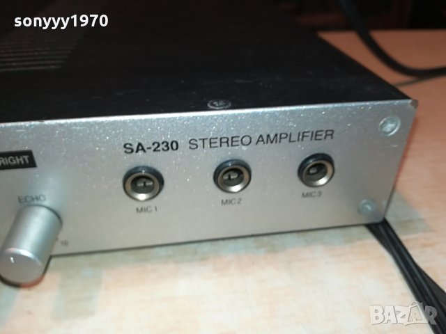 monacor sa-230 stereo amplifier-swiss 1105210920, снимка 5 - Ресийвъри, усилватели, смесителни пултове - 32833320