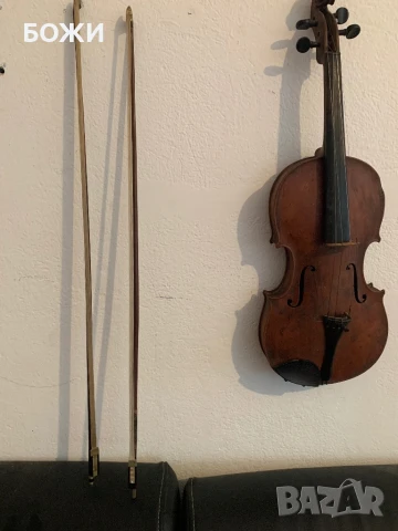 Стара ръчна цигулка – декорация, реставрация или колекция – уникат!, снимка 4 - Антикварни и старинни предмети - 50671454