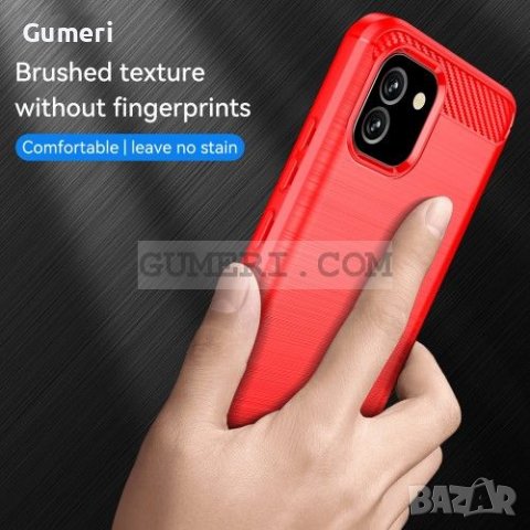 Samsung Galaxy A03 Противоударен Силиконов Гръб - Карбон, снимка 10 - Калъфи, кейсове - 36851055