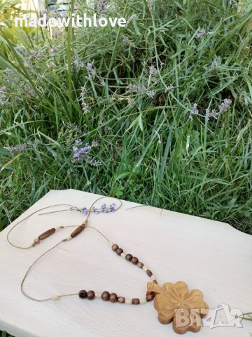 Ръчно изработен дълъг гердан, снимка 5 - Колиета, медальони, синджири - 43244351