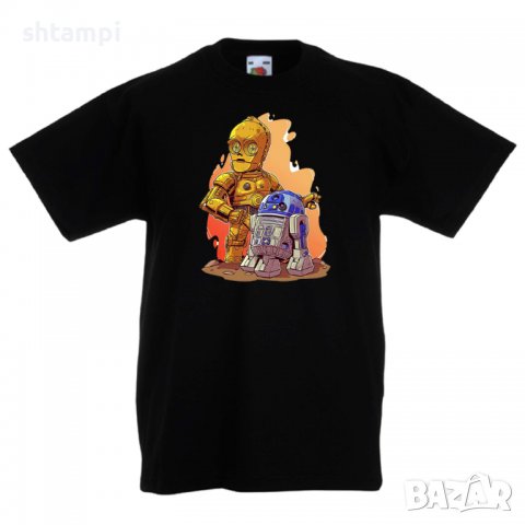 Детска тениска Star Wars R2-D2 & C3PO Star Wars,Игра,Изненада,Подарък,, снимка 2 - Детски Блузи и туники - 36667666