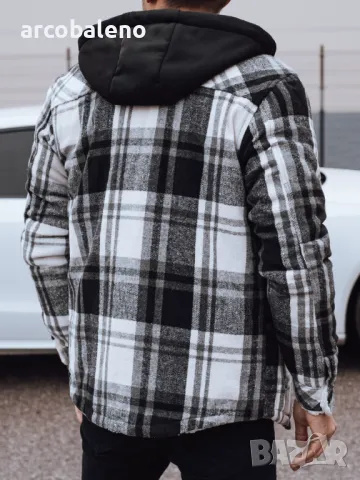 Мъжко изолирано яке с качулка, 3цвята , снимка 5 - Якета - 48268391