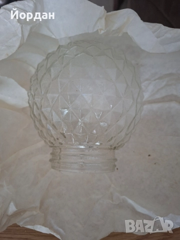 стъклен абажур за баня , снимка 2 - Лампи за баня - 52340194