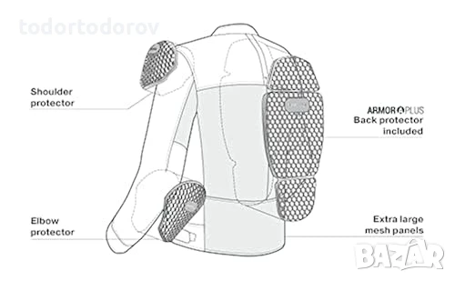 Лятно мото яке за мотор SHIMA OPEN AIR BROWN всички протектори, снимка 6 - Аксесоари и консумативи - 51282200