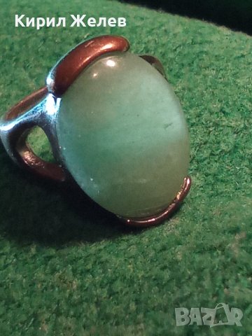 СТАР МЕДЕН СКЪПОЦЕНЕН АРТ НУВО ПРЪСТЕН с ТУРМАЛИН 21660, снимка 10 - Пръстени - 36417947