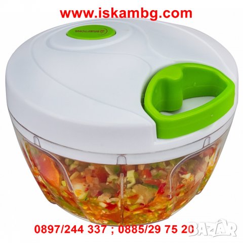 Ръчен механичен чопър за плодове и зеленчуци Nicer Dicer Plus - код 1827, снимка 8 - Други - 26991948