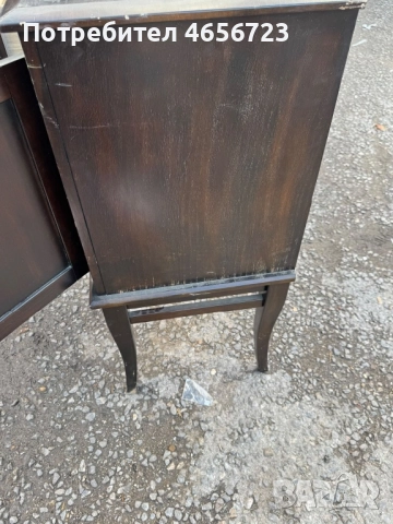 Продавам елегантен дървен винтидж шкаф, снимка 5 - Декорация за дома - 52504866