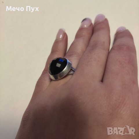 Сребърен пръстен (196), снимка 10 - Пръстени - 43688827