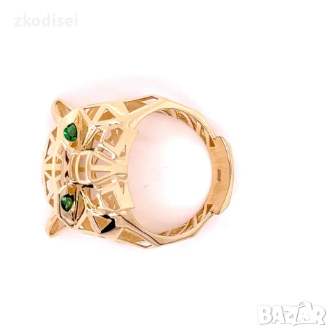 Златен дамски пръстен Cartier 4,08гр. размер:55 14кр. проба:585 модел:36269-6, снимка 4 - Пръстени - 52953308