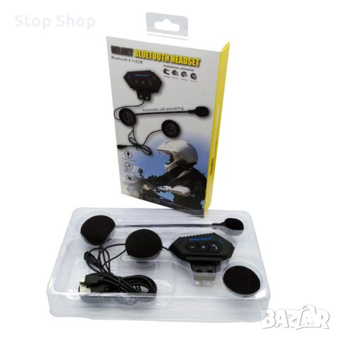 Безжични Bluetooth слушалки шумопотискащи слушалки с микрофон за ясни разговори за мотор мотоциклет , снимка 2 - Аксесоари и консумативи - 44031852