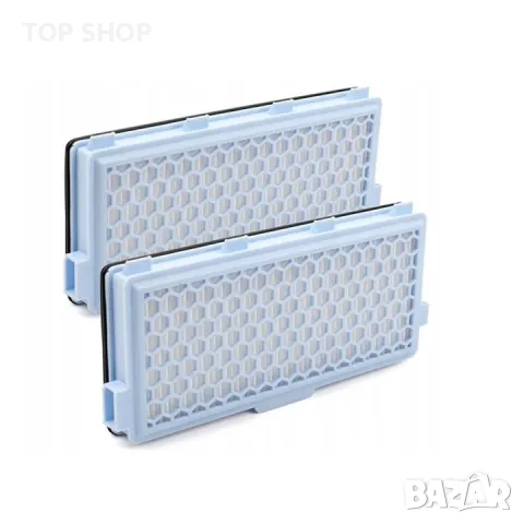 Комплект от 3 филтъра за прахосмукачка, Luka, Съвместим с Miele SF-HA 50, Син/Черен