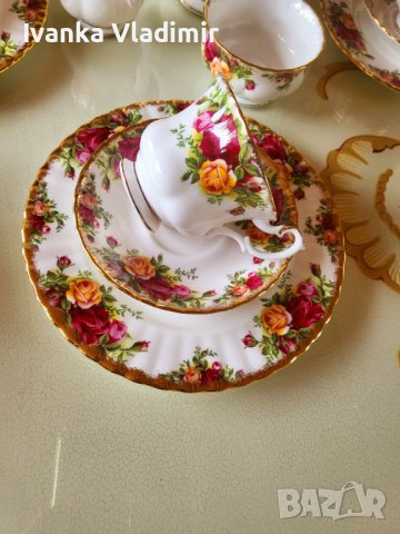Сервиз за чай/кафе Royal Albert Old County Rose , снимка 11 - Сервизи - 40595857