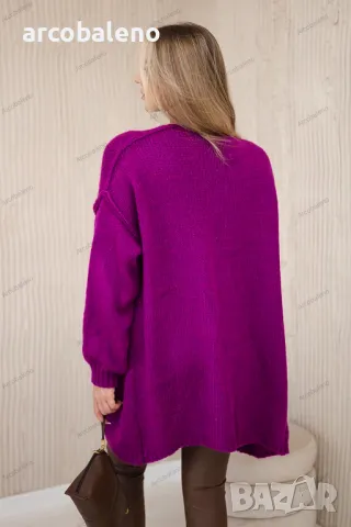 Дамска жилетка пуловер с мохер, 8цвята , снимка 4 - Жилетки - 47284016