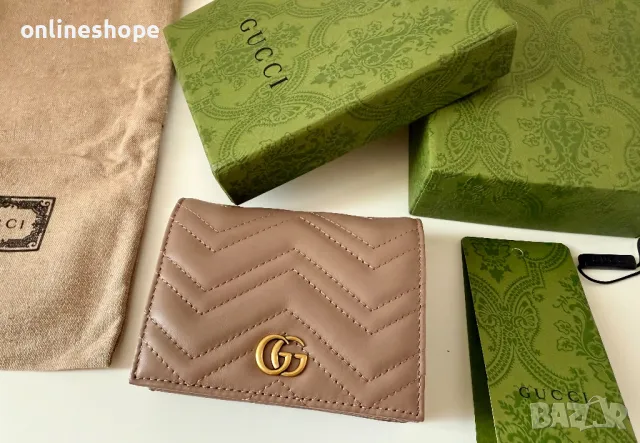 Портмоне GUCCI естествена кожа, снимка 3 - Портфейли, портмонета - 49842687