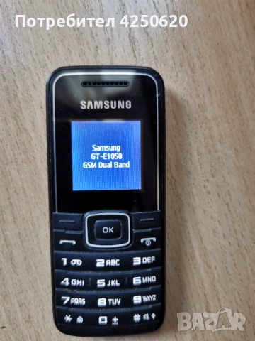 Телефон GSM samsung gt-e1050 без зарядно, снимка 4 - Samsung - 51555661