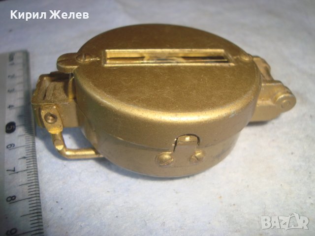 СТАР МЕТАЛЕН ПРЕЦИЗЕН КОМПАС АЛУМИНИЕВ КОРПУС 16767, снимка 4 - Антикварни и старинни предмети - 38107864