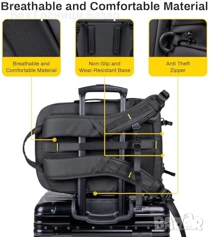 Нова Фото раница твърд корпус, бърз страничен достъп, статив, 8 джоба, снимка 5 - Чанти, стативи, аксесоари - 53374351