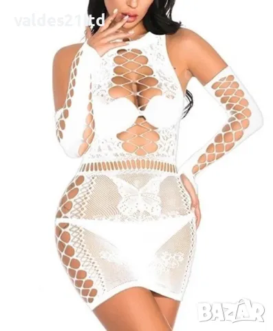 Еротична рокля с ръкавели, снимка 4 - Корсети, бюстиета, топове - 42427963