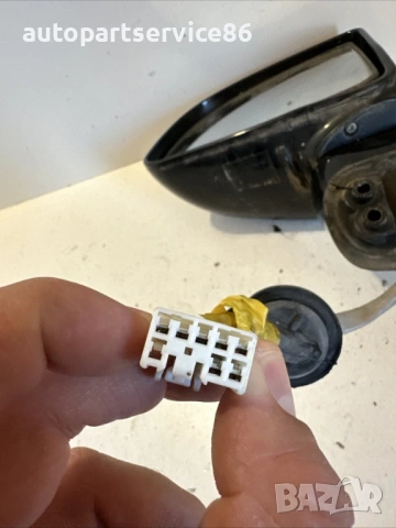 Ляво външно огледало, черно, за KIA Carens 2007–2011 2.0 CRDi, снимка 3 - Части - 53468224