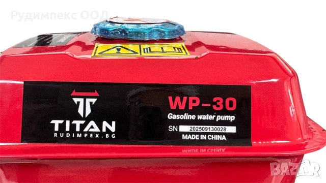 Водна помпа TITAN 3 цола, бензинова, за поливане и отводняване , дебит 60 m3/h, снимка 5 - Водни помпи - 53269862