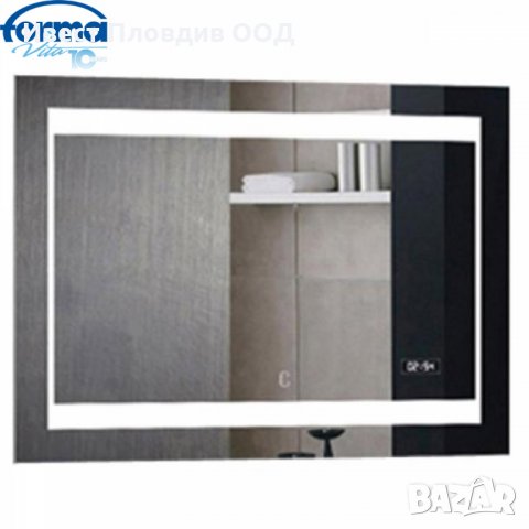Огледало за баня с LED осветление и система против замъгляване 70 х 50 см