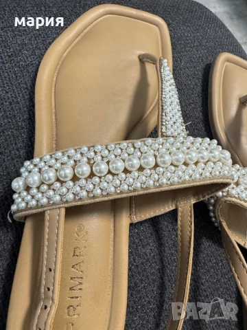 Нови сандали с перли 39 номир, снимка 2 - Сандали - 51110108