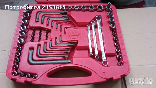 Mac Tools 62 части външни вътрешни вложки torx рамена ключове комплект  Smxt62b 
