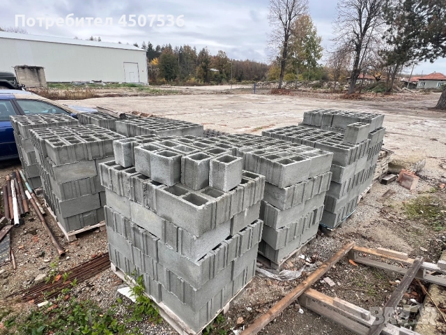 Бетонни тухли, снимка 2 - Строителни материали - 52376106