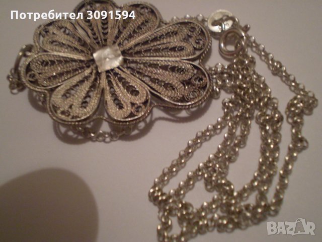 Старинен  медальон - филигран със нов синджир, снимка 14 - Антикварни и старинни предмети - 35298350